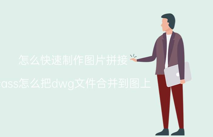 怎么快速制作图片拼接 cass怎么把dwg文件合并到图上？